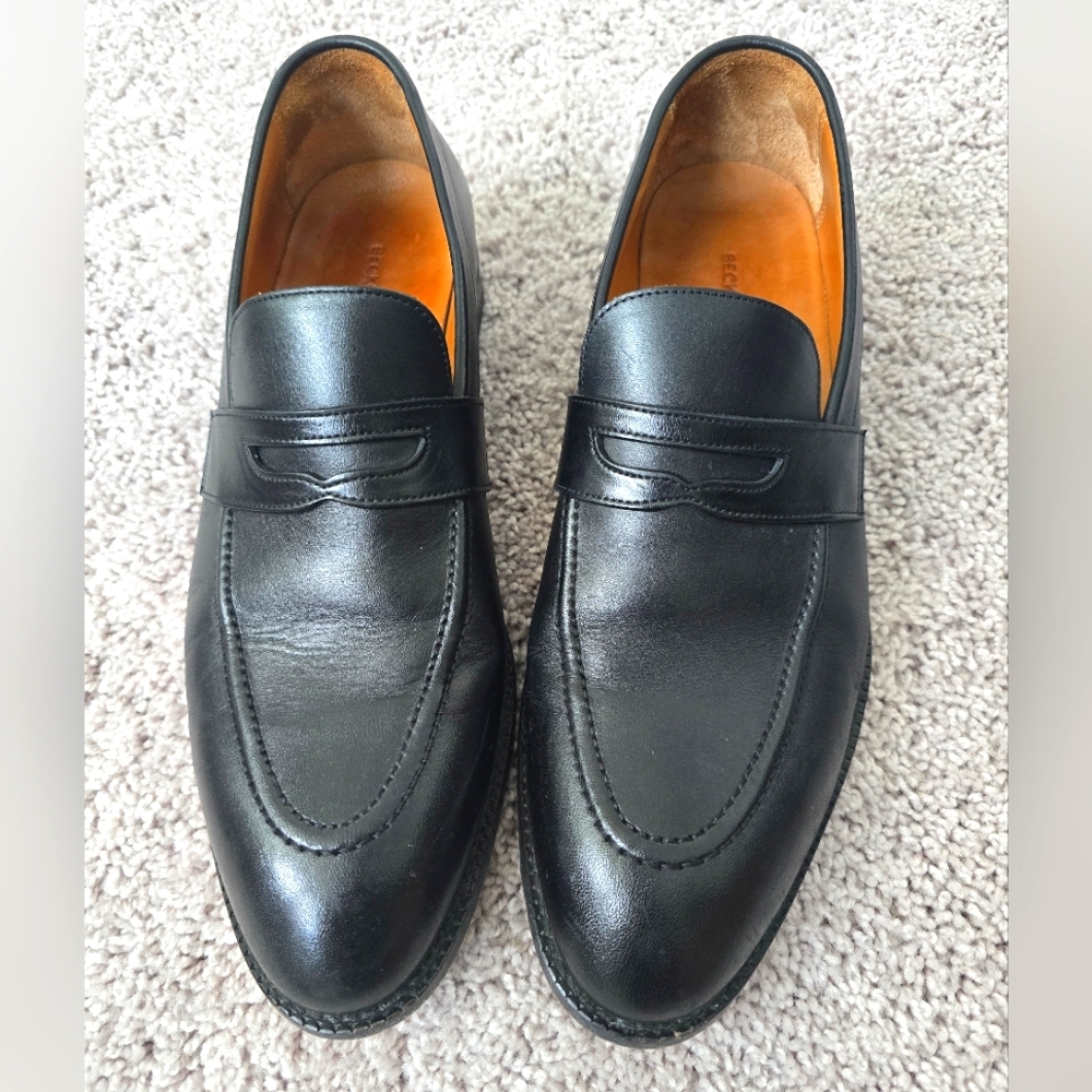 Beckett Simonon Classic Black Leather Loafers